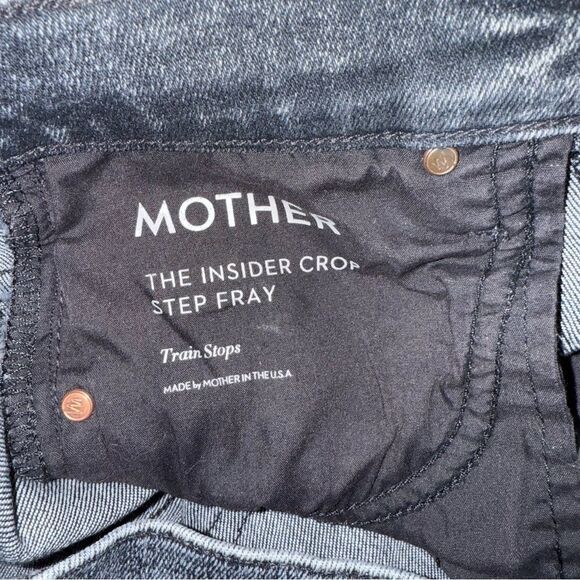 Mother The Insider Crop Step Fray in Train Stops 24 NWOT - Picture 11 of 11